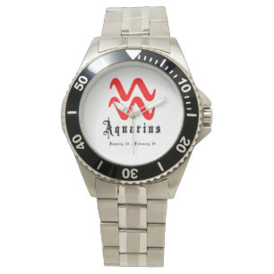 Wassermann-Sternzeichen Astrologie Tierkreis Armbanduhr