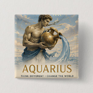 Wassermann-Sternzeichen Geburtstags-Astrologie-Ges Button