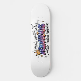 Wassermann-Sternzeichen Graffiti Skateboard