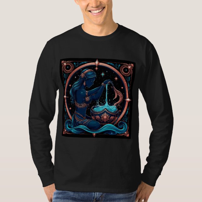 Wassermann-Sternzeichen T-Shirt (Vorderseite)