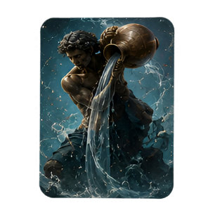 Wassermann-Sternzeichen Wassermann Astrologie Symb Magnet