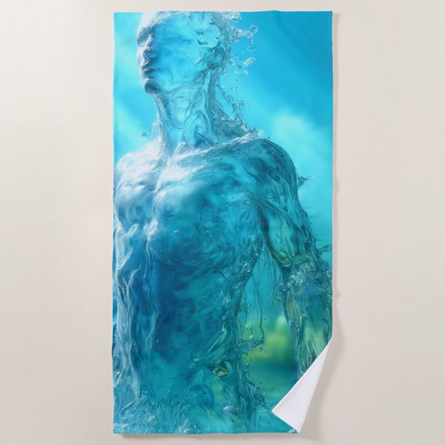 Wassermann Strandtuch (Vorderseite)