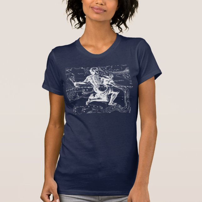Wassermann-Tierkreis-Konstellation, die Hevelius T-Shirt (Vorderseite)