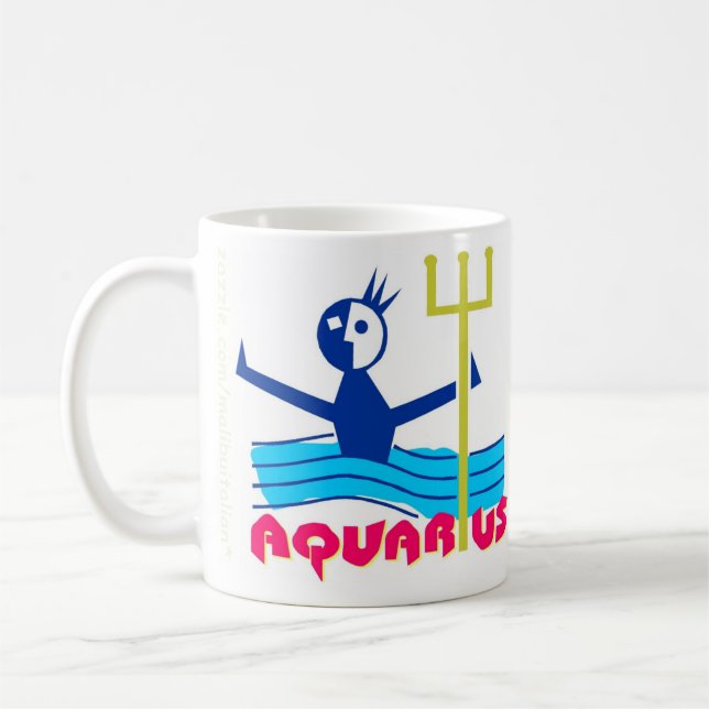 Wassermann-Tierkreis-Zeichen Tasse (Links)