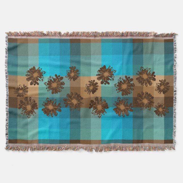 Wassermann-Vintager Schatten-kariertes u. Decke (Vorderseite)