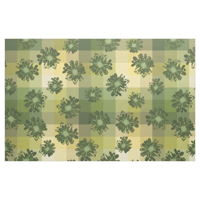 Wassermann-Vintages kariertes u. psychedelisches Stoff (Fat Quarter (45,7 x 55,9 cm))