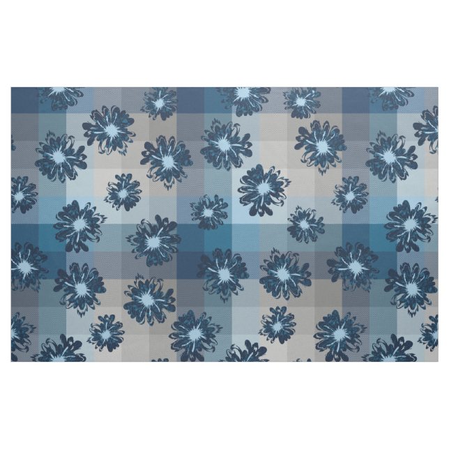 Wassermann-Vintages kariertes u. psychedelisches Stoff (Fat Quarter (45,7 x 55,9 cm))