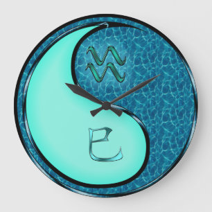Wassermann & Wasser-Schlange Große Wanduhr