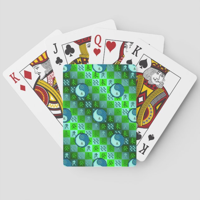 Wassermann & Wasser Ziege Spielkarten (Rückseite)