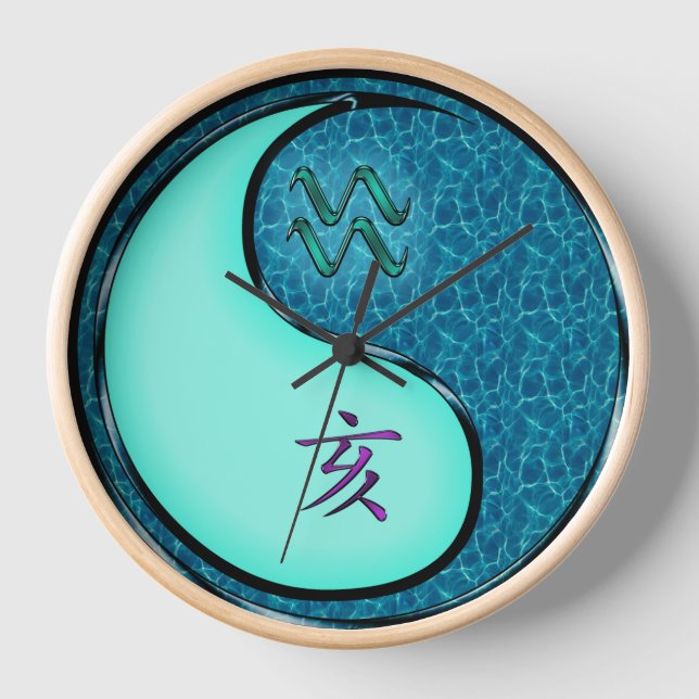 Wassermann & Wasserbüffel Uhr (Vorderseite)