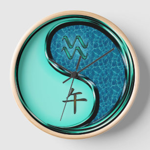 Wassermann & Wasserpferd Uhr