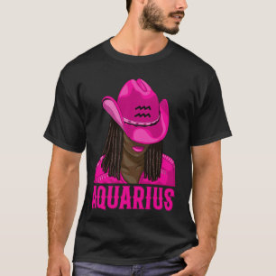 Wassermann Western Cowgirl Afrikanisch Amerikanisc T-Shirt