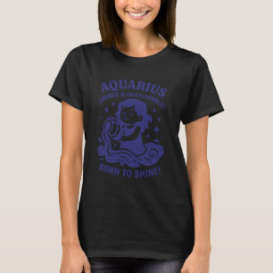 Wassermann-Zeichen des Zodiak Süß für Kinder und F T-Shirt