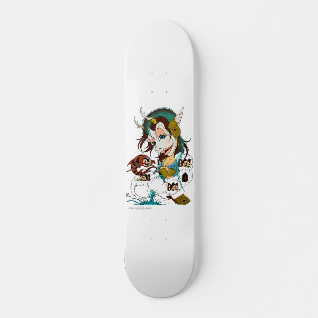 Wassermanntierkreis Skateboard (Vorne)