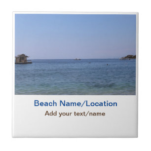 Wassermeer Strand Foto geben Namen Text Platz Somm Fliese