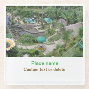 Wassermeer Strand Foto geben Namen Text Platz Somm Glasuntersetzer
