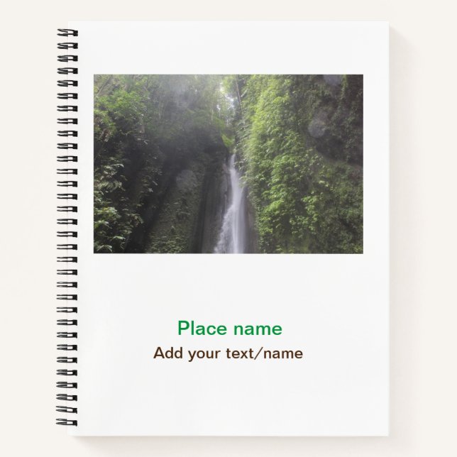 Wassermeer Strand Foto geben Namen Text Platz Somm Notizbuch (Vorderseite)