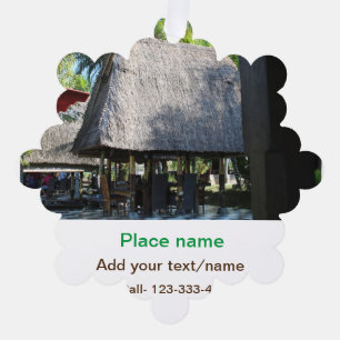Wassermeer Strand Foto geben Namen Text Platz Somm Ornament Karte