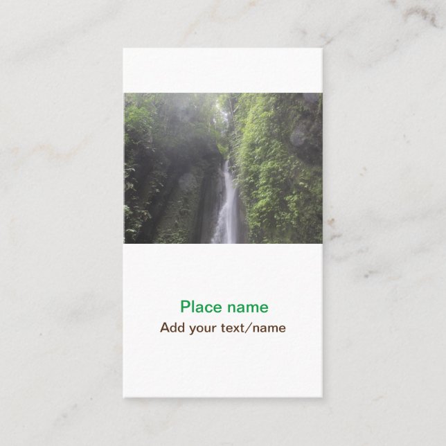 Wassermeer Strand Foto geben Namen Text Platz Somm Visitenkarte (Vorderseite)