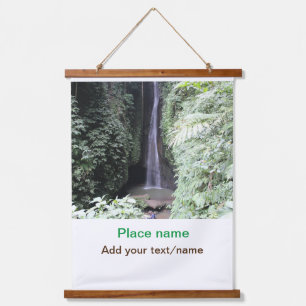 Wassermeer Strand Foto geben Namen Text Platz Somm Wandteppich Mit Holzrahmen