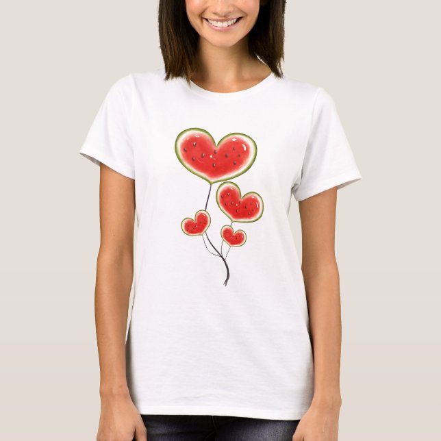 Wassermelon Balloons T-Shirt (Vorderseite)