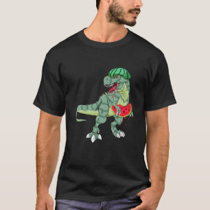 Wassermelon Dinosaur eins in einem Melon T Rex Som T-Shirt