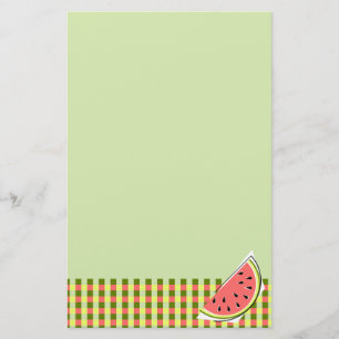 Wassermelon Green Slice Karo Briefpapier
