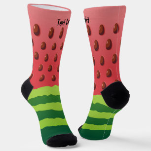 Wassermelon Slice Background Socken