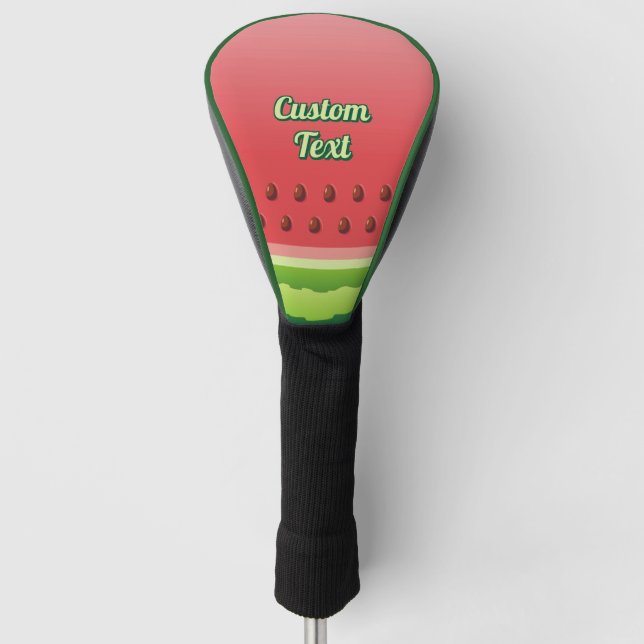 Wassermelon Slice Hintergrund Golf Headcover (Vorderseite)