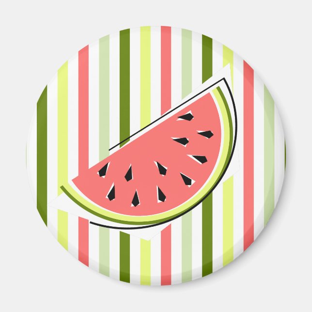 Wassermelon Slice Streifen dünn Magnet (Vorne)