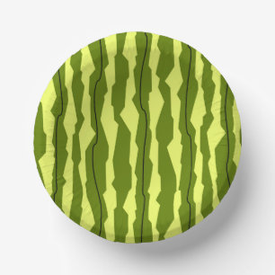 Wassermelon Streifen Pappteller