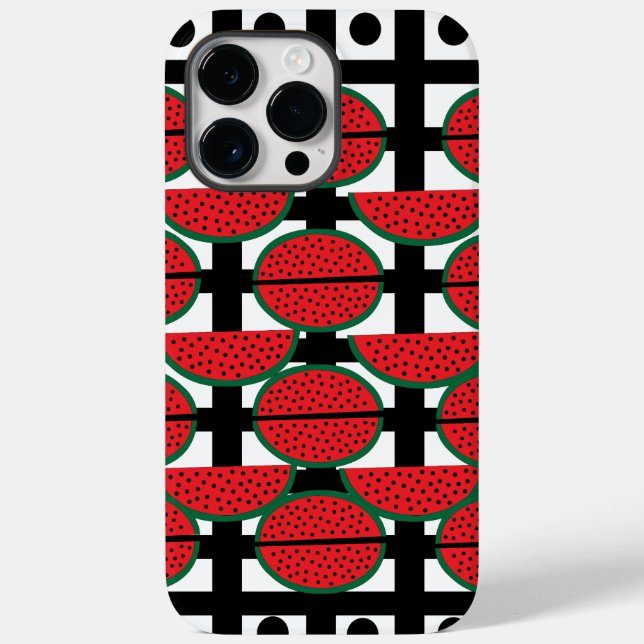 Wassermelon Summer Fruit Geometric Muster Case-Mate iPhone Hülle (Rückseite)