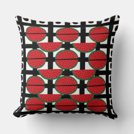 Wassermelon Summer Fruit Geometric Muster Kissen