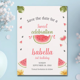Wassermelon Sweet Girl Fruit Save the Date