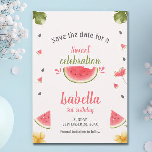 Wassermelon Sweet Girl Fruit Save the Date