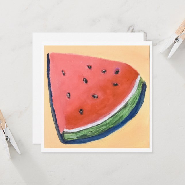 Wassermelone  (Vorderseite/Rückseite Beispiel)
