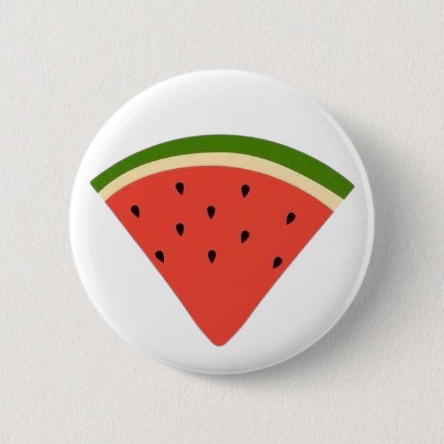 Wassermelone Abzeichen Button (Vorderseite)