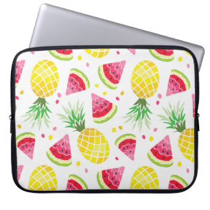 Wassermelone Ananas Sommer Nahtlose Printwerbung Laptopschutzhülle