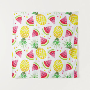 Wassermelone Ananas Sommer Nahtlose Printwerbung Wandteppich