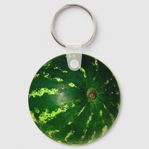 Wassermelone-Aquarell - Schlüsselkette Schlüsselanhänger