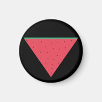 Wassermelone auf invertiertem rotem Dreieck