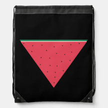 Wassermelone auf invertiertem rotem Dreieck