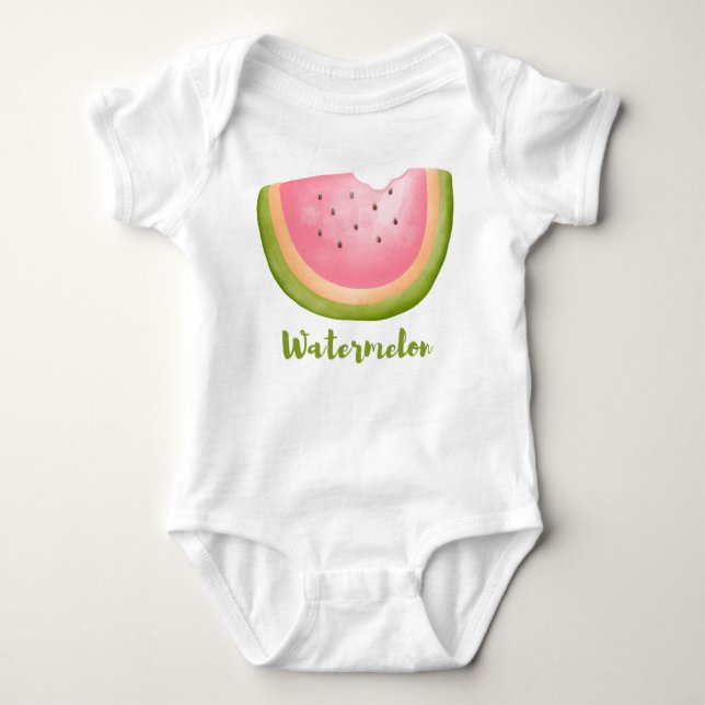 Wassermelone Baby Strampler (Vorderseite)