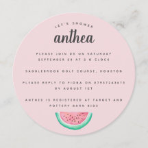 Wassermelone-Babyparty