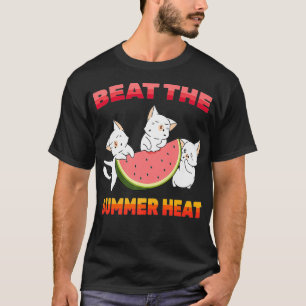 Wassermelone - Beat The Summer Heat - Katze - Kitt T-Shirt