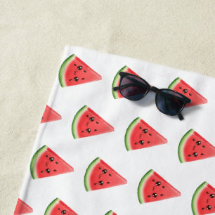 Wassermelone Benutzerdefiniert Lustiger Sommer Fru Strandtuch