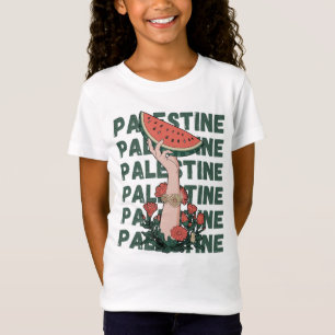 Wassermelone, Blumen und freies Palästina Wiederho T-Shirt