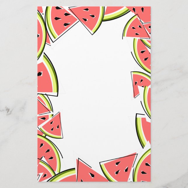 Wassermelone Briefpapier (Vorderseite)