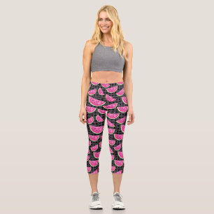 Wassermelone Capri Leggings