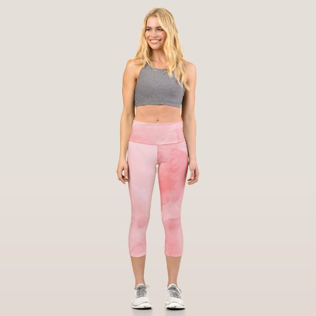 Wassermelone Capri Leggings (Vorderseite)